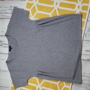 Women's Verve ami Blue &White Stripped Tshirt Blouse Size Medium